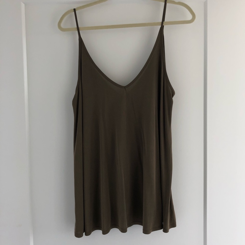 Urban Outfitters Army/Olive Green Flowy Tank